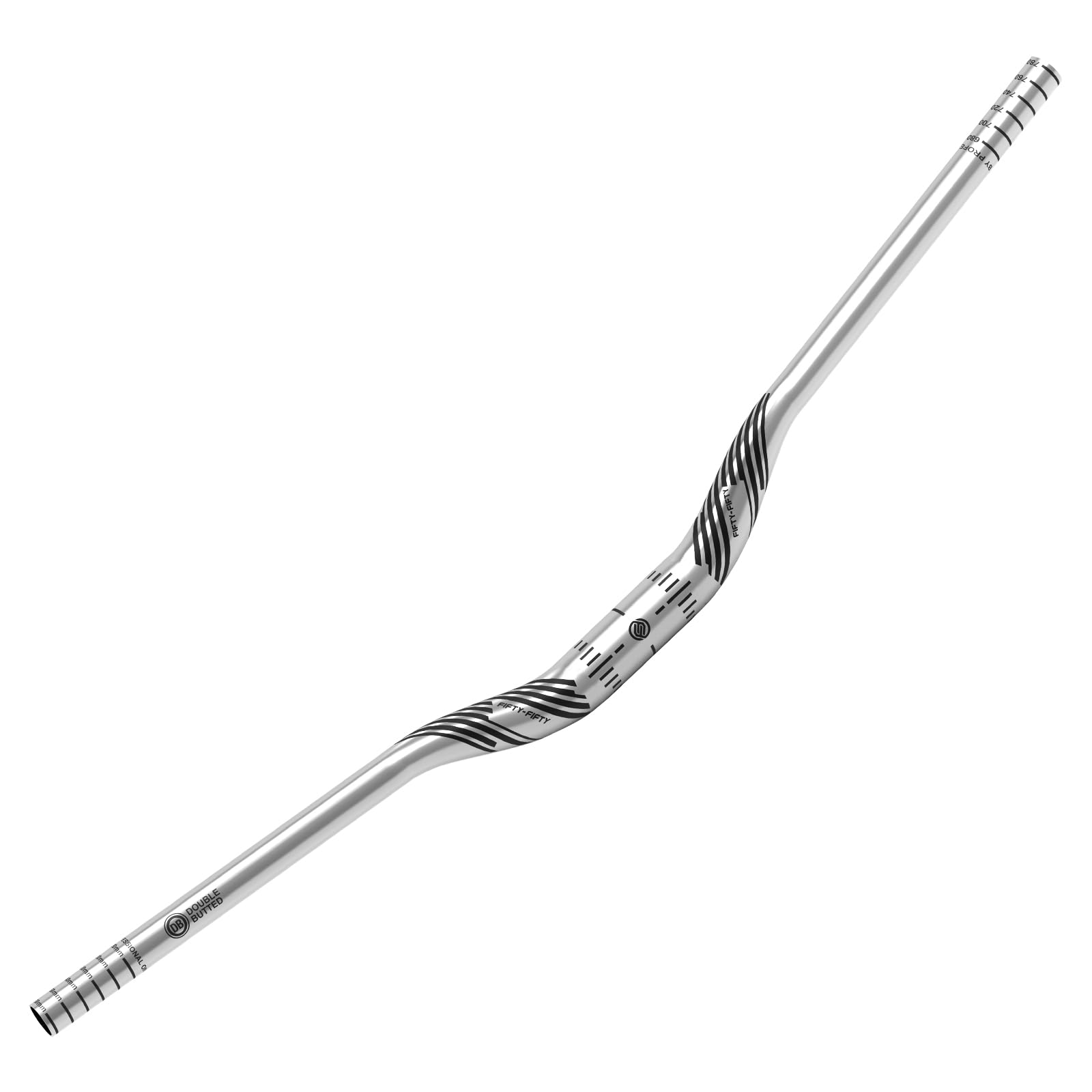 FIFTY-FIFTY Mountain Bike Riser Handlebar, 31.8mm Diameter MTB Bar