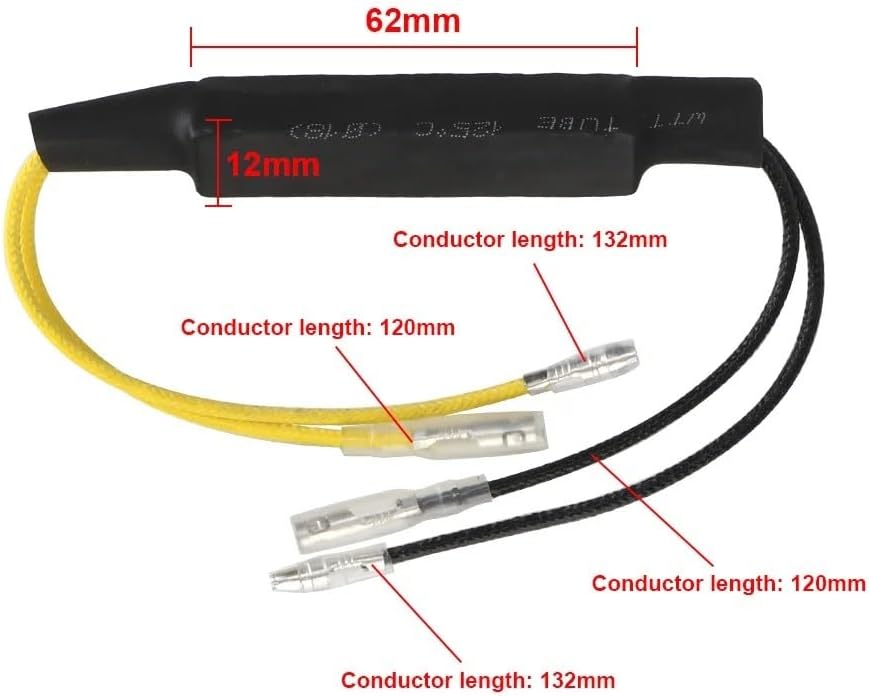 バイクのテールライト インジケーター負荷抵抗器 12V 21W ウィンカーエラーを解決 26オーム LEDターンシグナルライト 故障