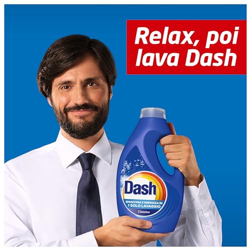Dash Power Detersivo Liquido Lavatrice, 160 Lavaggi (4x40), Classico, Rimuove Le Macchie, Igienizza, Brillantezza Per I Capi - Immagine 2