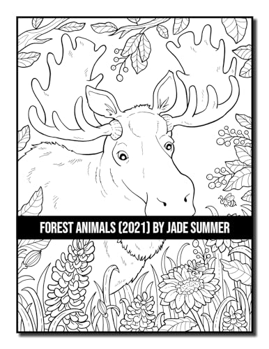 Forest Animals: An Adult Coloring Book with 50 Adorable Images of Woodland Creatures, Beautiful Flowers, Nature Scenes, and More! - Image 21