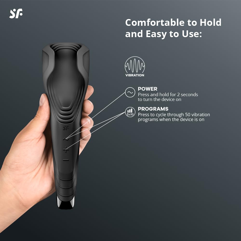 Amazon.com: Satisfyer Men Wand Vibrator - Male Masturbator, Stroker, Vibrating Stimulation, Textured - Waterproof, Rechargeable : Health & Household Amazon.com: Satisfyer Men Wand Vibrator - Male Masturbator, Stroker, Vibrating Stimulation, Textured - Waterproof, Rechargeable : Health & Household