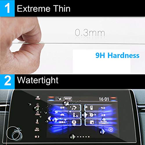 Ttcr-Ii Tempered Glass Screen Protector For Honda Crv Ex Ex-L Touring 7-Inch Navigation Display [2017-2022], Console Touchscreen Protective Film With 7-Inches, Entertainment Gps Screen Protector Foil #TOP2