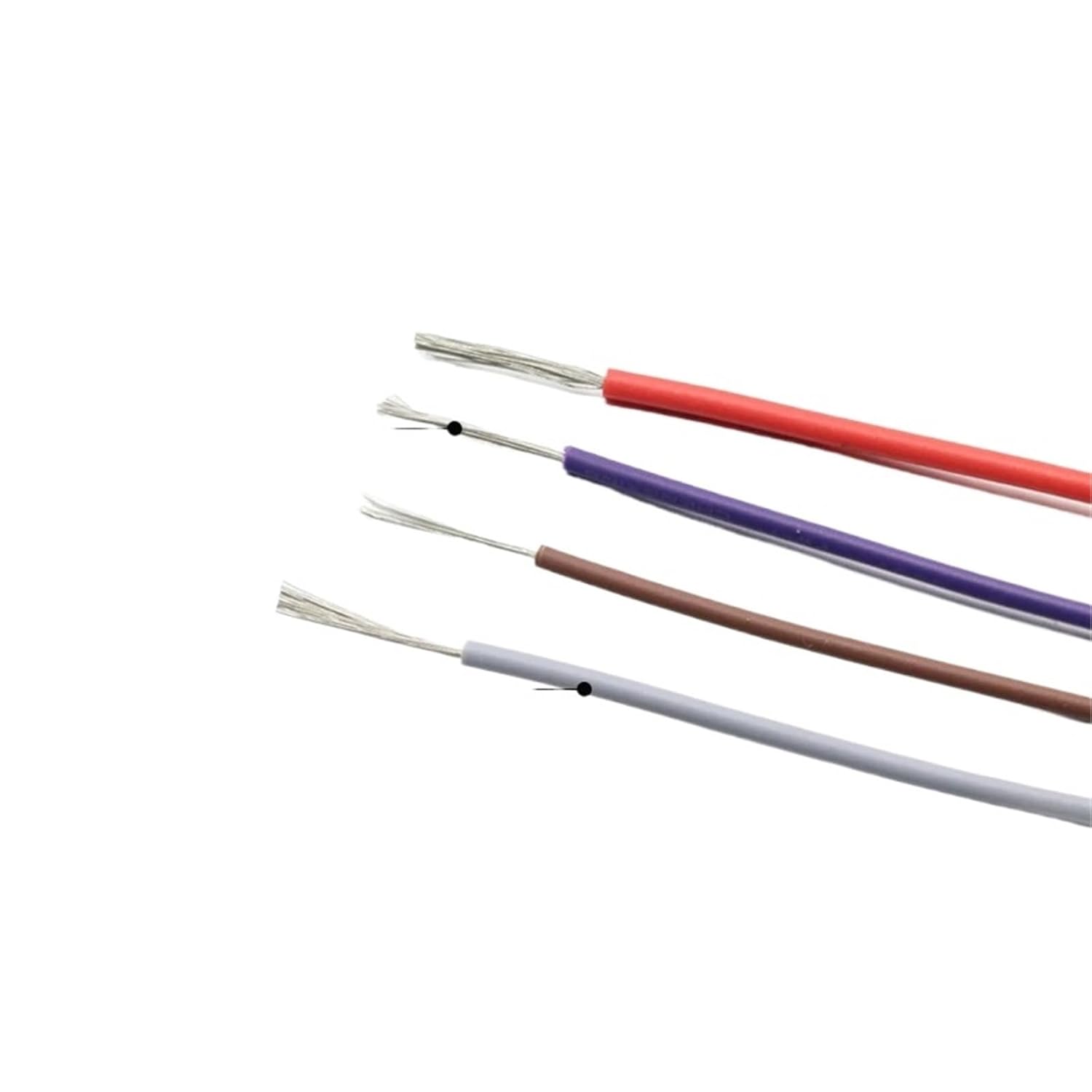 2M/5M UL1007 PVC Tinned Copper Wire Cable 16/18/20/22/24/26/28/30(Gray,2M_24 AWG)