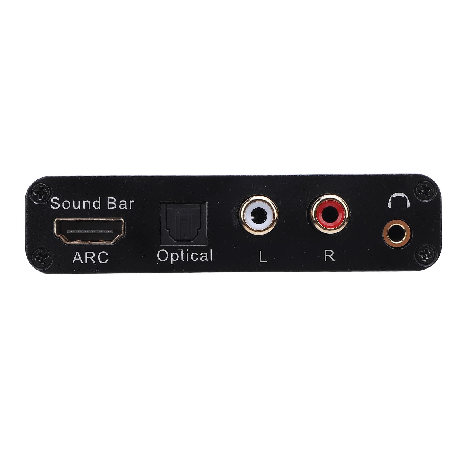 Interfaccia multimediale HD Convertitore ARC 192KHz Convertitore audio digitale-analogico Guscio in lega di alluminio Interfaccia DC5.5 Adattatore estrattore audio jack da 3,5 mm