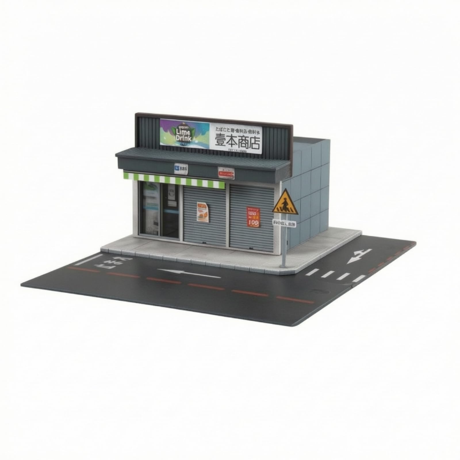 Diorama con Parcheggio da Scrivania Modello di Strada in Miniatura Decorativo Scena Cittadina per Servizi Fotografici, Plastici Ferroviari