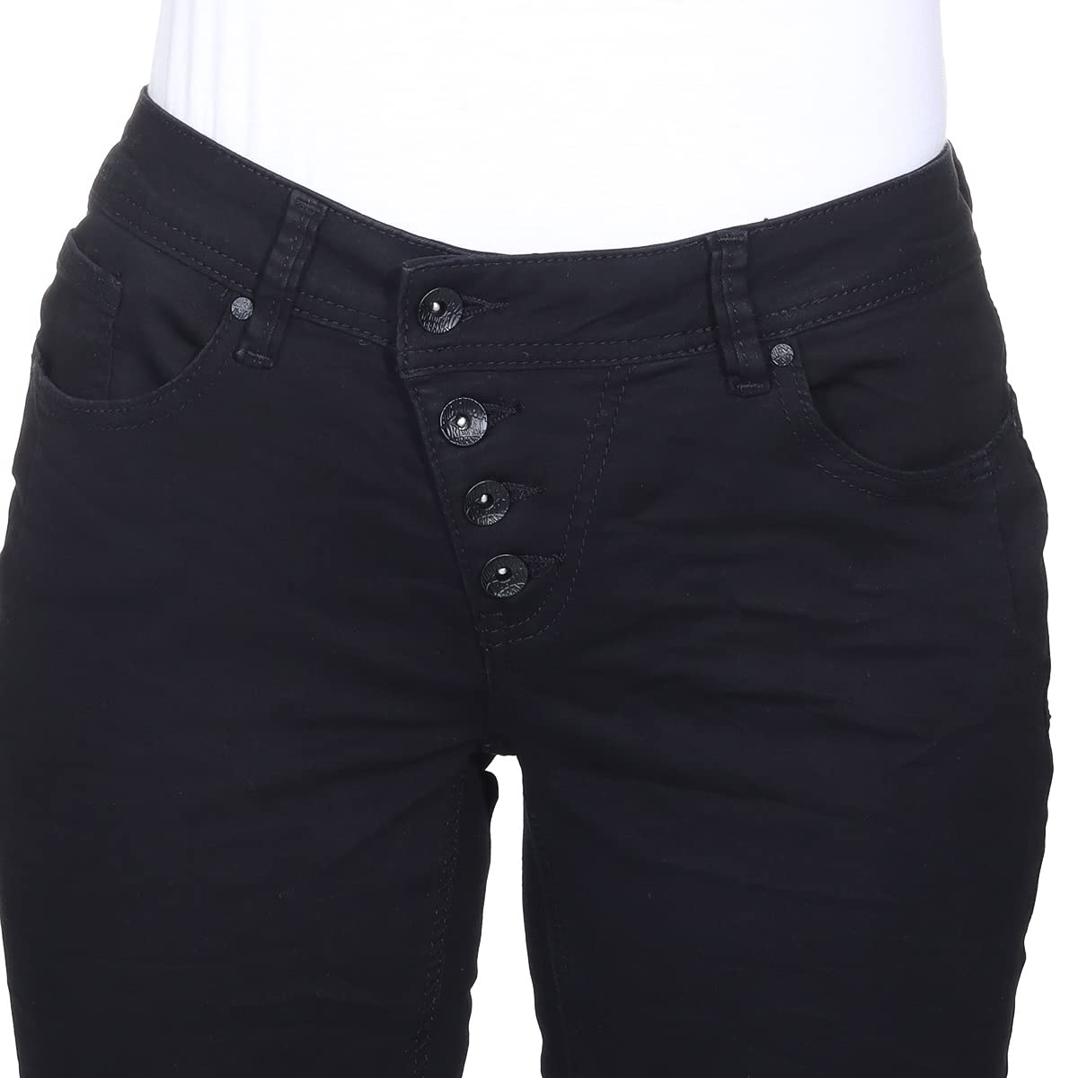 Buena Vista Jeans Hosen Damen - Malibu - Stretch Twill - Black - schwarz - Gr.