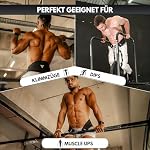 Dip Gürtel, Dip Belt mit Kette oder Seil, für Dips & Krafttraining, Trainingsgürtel mit Chain oder Rope für Calisthenics & Bodybuilding, Gewichthebergürtel bis 1000 kg, Weight lifter Belt – Bild 2