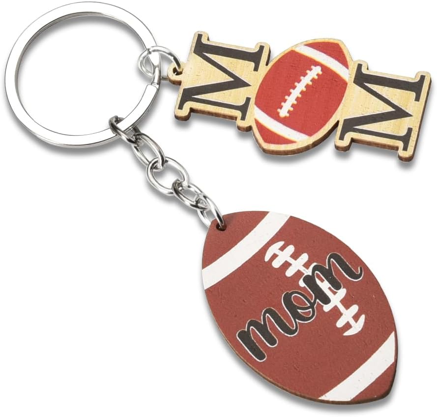 Basketball Baseball Softball Soccer Rugbyball Volleyball Mom Keychain from Son Daughter to Mother Birthday Gifts for Mama image 2