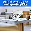 GrandMil Adjustable Laptop Stand for Desk – Foldable & Portable ABS+Silicone Riser, Ventilated Cooling Holder for 10-17.3” Laptops & Tablets (Black) #3