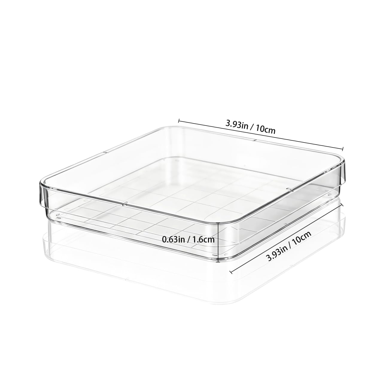 MAGICLULU 10 pièces Boîtes Pétri Carrées avec Couvercle Boîtes Pétri Transparentes pour Microbiologie Recherche Botanique Projets Scolaires et Laboratoire Scientifique