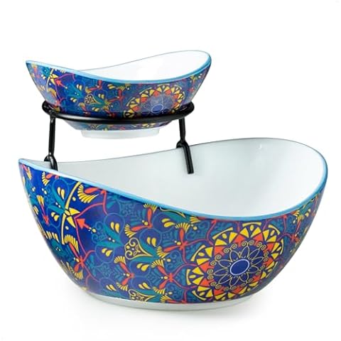 YHOSSEUN Ceramic Chip and Dip Set Cover