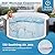 Goplus Inflatable Hot Tub SPA, 4-6 Person Portable Pool Hottub with 130 Air Jets, Electric Heater Pump, Filter, Energy-Efficient Thermal Cover, Ground Cloth (80’’ Round, 4-6 Person)