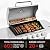 Royal Gourmet GE5001S 5-Burner Gas Grill with Side Burner in Silver, 59,000 BTU, 603 Sq. In. Cooking Area, Side Shelf & Side Burner, Outdoor Gas Grill for Backyard Cooking, Silver