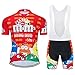 Moxilyn Abbigliamento Ciclismo Uomo Completo Maglia Ciclismo +20D Gel Bib Pantaloncini Mtb Estivo Set Per Bicicletta