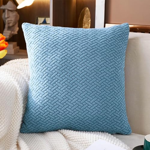 MAOILY Soothing Home Sofa Covers, Sofa Hero Covers for Couch, Couch Cushion Covers, Sofa Covers Washable Sectional Couchs Covers Stretch Slipcovers for Pets (Ocean Blue,Pillow Cover)