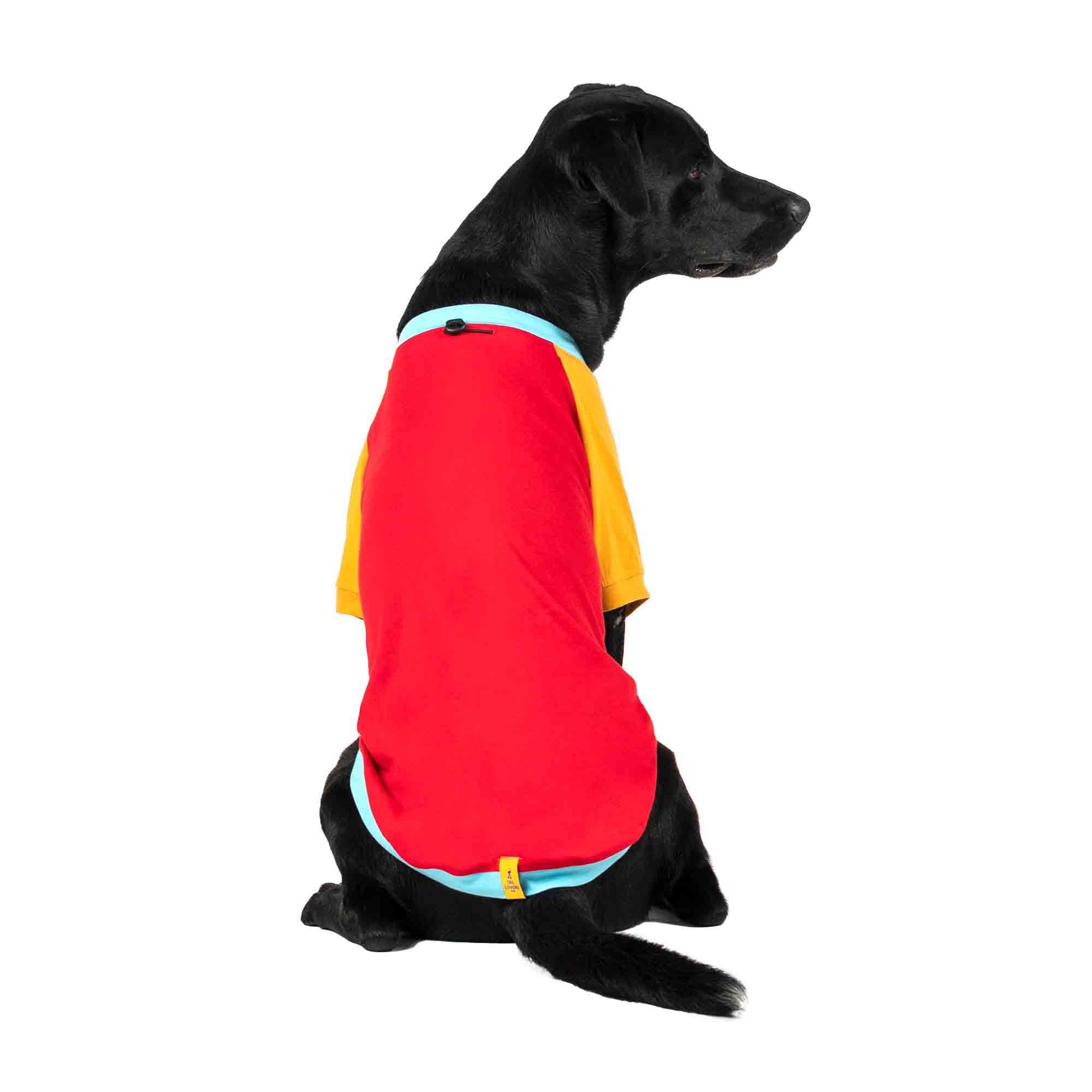 Tail Lovers Co. Color Block T-Shirt for Pets - Red - 3XL (B0D6XC8VF2) Amazon Price History, Amazon Price Tracker