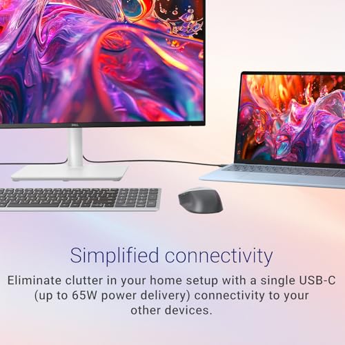 Image of Dell Plus S27 QHD Monitor, 144Hz, IPS Display, 1ms MPRT, 99% sRGB, AMD FreeSync, Built-in Speakers, VESA, Low Blue Light, USB-A|C /HDMI /DisplayPort, Ultra-Thin bezels, Height /Tilt /Swivel /Pivot, White