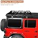Hooke Road Overlanding Roof Rack for 2018-2026 Jeep Wrangler JL 2/4 Doors & Gladiator JT, Steel Cargo Basket for Jeep Hard Top Only