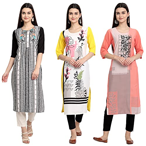 Image of Women's Crepe Straight Kurta