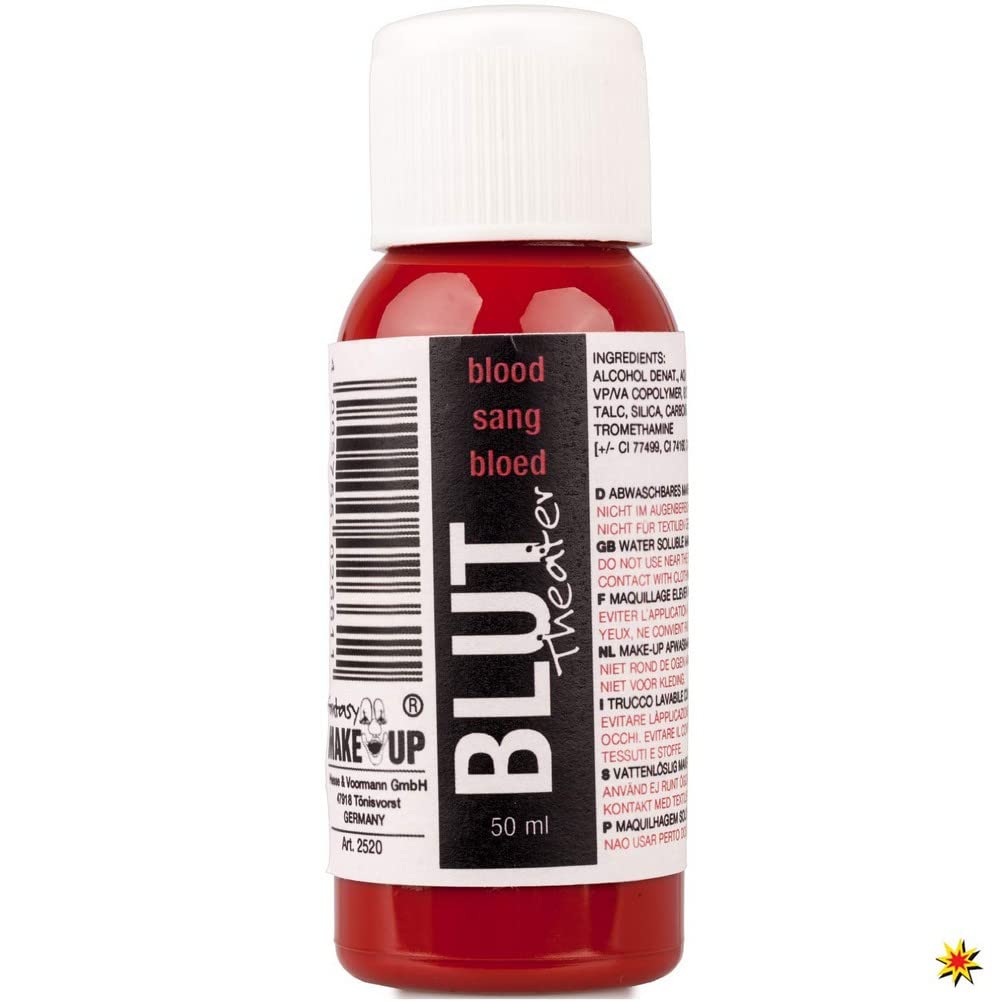 KREUL Fantasy Theaterblut - 50 Ml Kunstblut Für Realistische Spezialeffekte Bei Karneval & Halloween