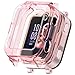 E ECSEM Compatible with Huawei Watch Kids 4 Pro Screen Protective Case,Scratch Proof Soft TPU Shockproof Bumper Case Replacement for Huawei Watch Kids 4 Pro Smartwatch Accessories (Pink)