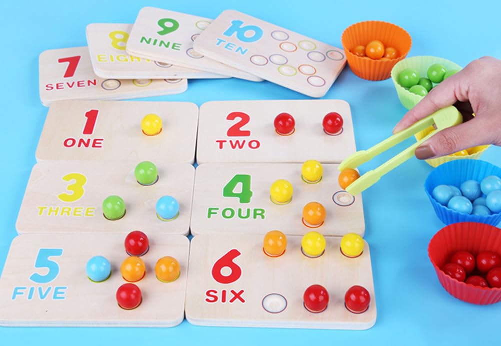 Gioco Educativo di Conteggio dei Numeri, Gioco di Ordinamento delle Palline Colorate
