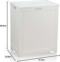Vista 12 de Oceanstar RH5513WHITE - Cesta de almacenamiento para lavandería, color blanco