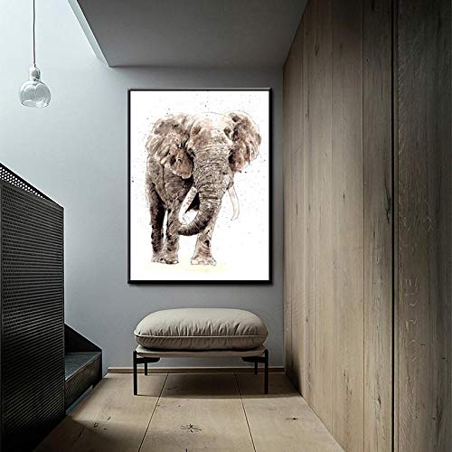 Lienzo de elefante abstracto de gran calidad artistica para salones 2