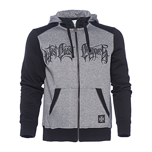 West Coast Choppers WCC Hoodie OG Cross Hoody Zip Grey-XXL