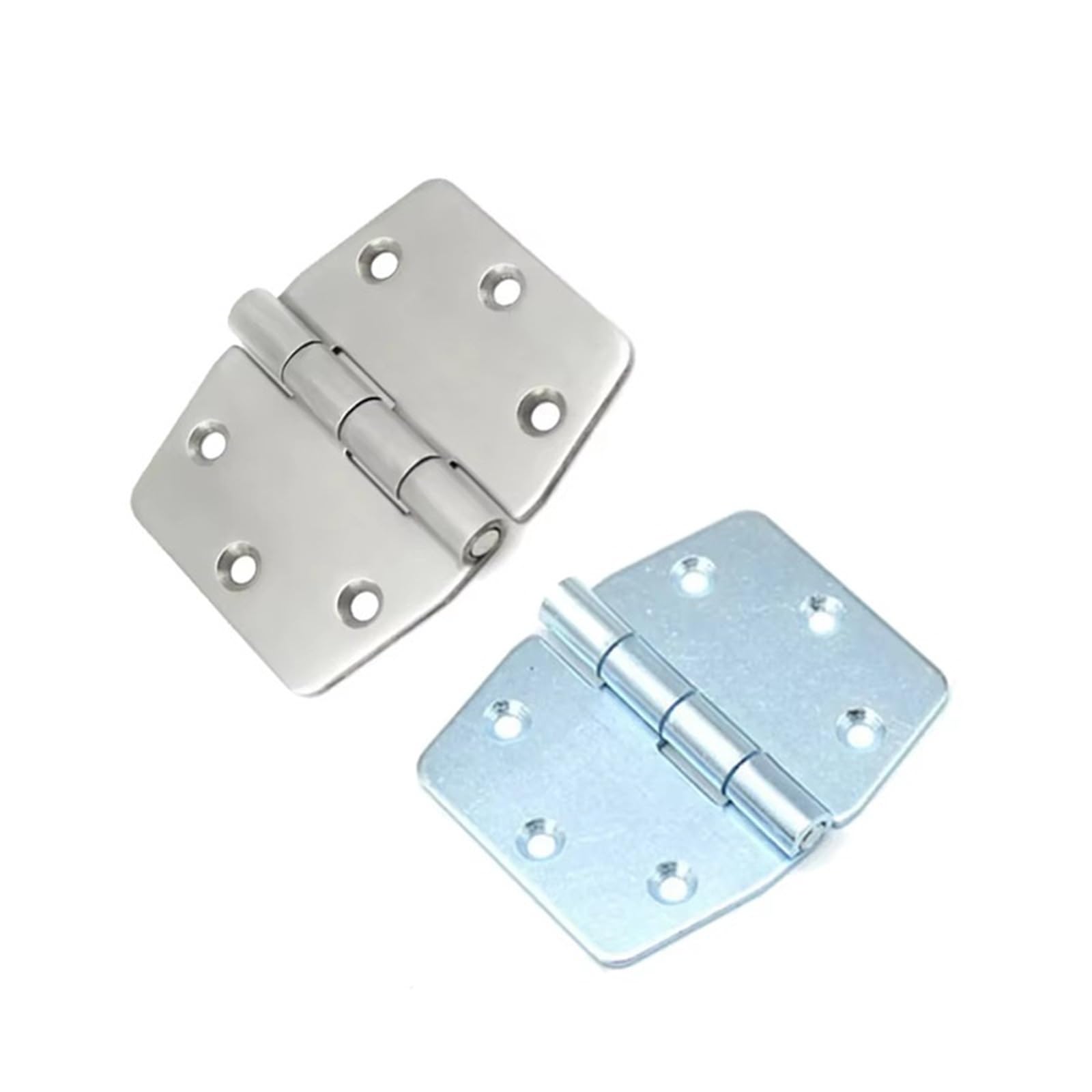 Rmwkrmogrf Iron Zinc Blue Industrial Equipment Control Boxes Hinges 304 Stainless Steel Trapezoidal Doors Hardware Accessories 1Pcs(Iron Zinc Blue)