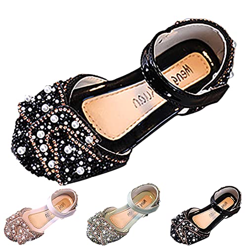 Kids Rainproof Boots Girls Dance Shoes Princess Dress Performance Shoes Flat Bottom Light Pearl Sequin Round Toe2
