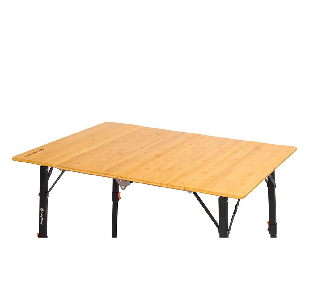 Amazon.com: KingCamp Bamboo Folding Table, 4-Fold Camping