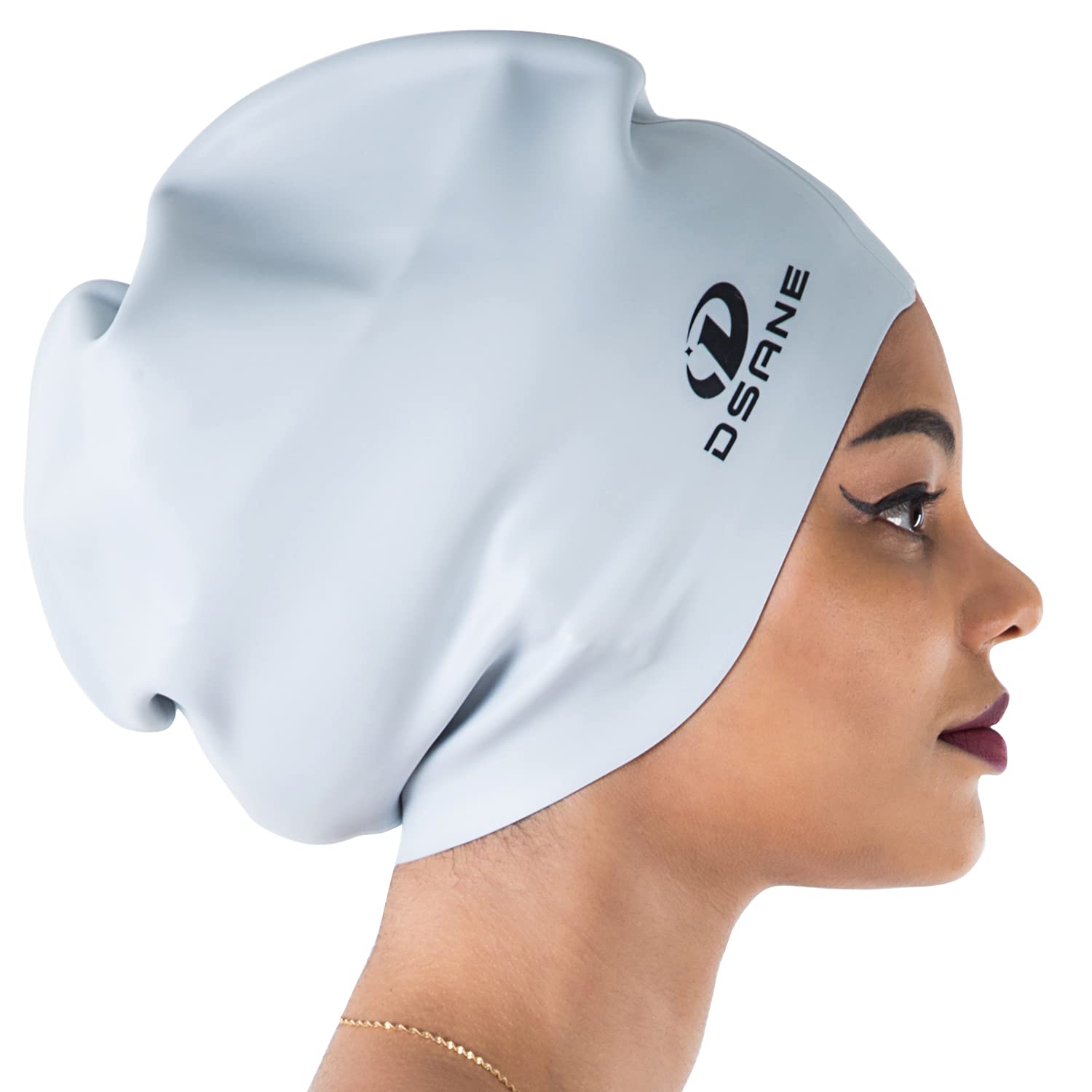 Buy Dsane Extra Large Swimming Cap for Women and Men,Special Design Swim Cap for Very Long Thick