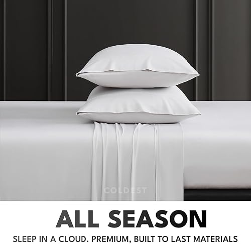 Miniatura 3 de La viscosa 100% orgánica más fría derivada de sábanas de bambú, ultra suave y refrescante, bolsillo profundo, doble costura, ideal para personas que