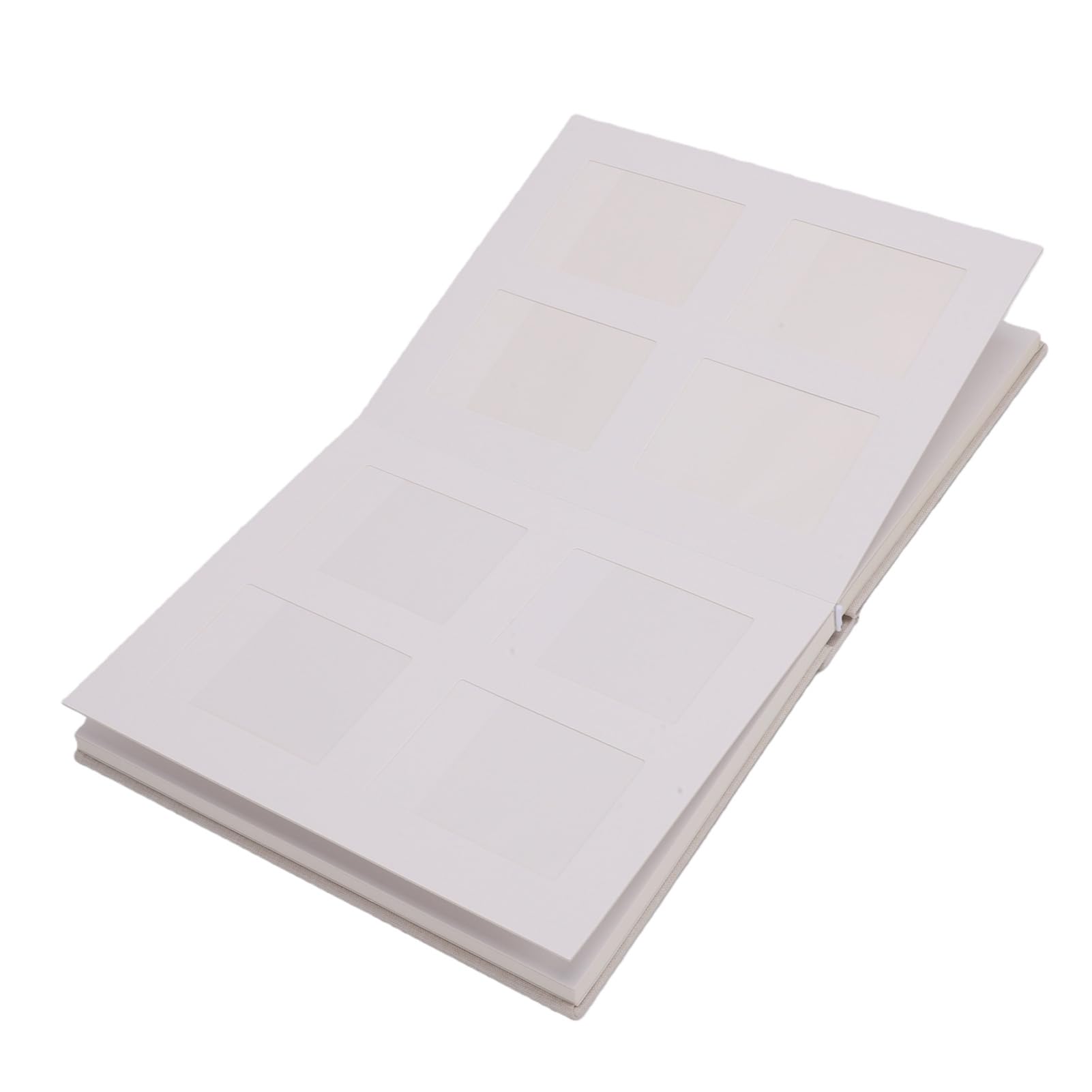 ASHATA Álbum de Fotos de 120 Bolsillos para Fotos Mini de 2 X 3 Pulgadas, Mini Libro de Almacenamiento de con Espacio para Escribir, álbum de Memoria Portátil para Libro de Invitados de Boda o (Beige)