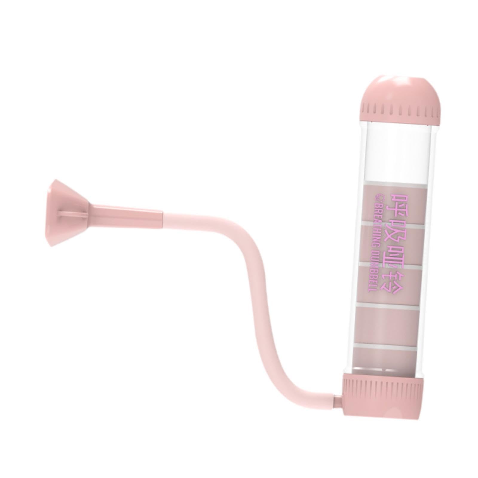 Breathing Exercise Device Stronger Lungs Portable Fitness Breathing Dumbbell Pink-image-35