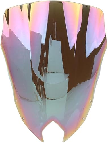 LIRU ABS Plastic Motorcycle Windshield Windscreen Wind Deflector for Yamaha FZ-6R 09 10 11 12 13 14 15 Iridium