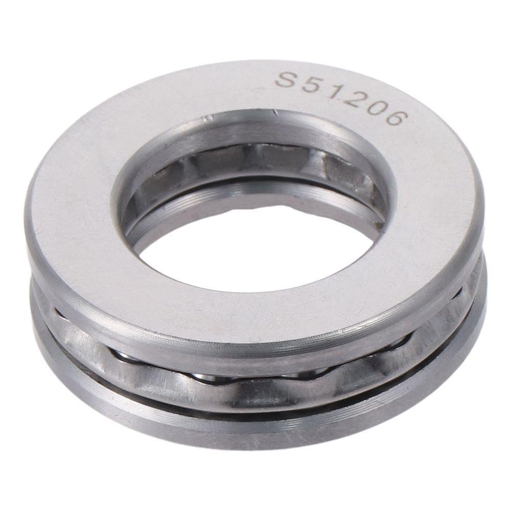 SHUATI Thrust Ball Bearings Single Direction Durable Stainless Steel Plane Axial Ball Bearing Easy to Maintain with Washers Jack, Pump(S51104 20x35x10mm)