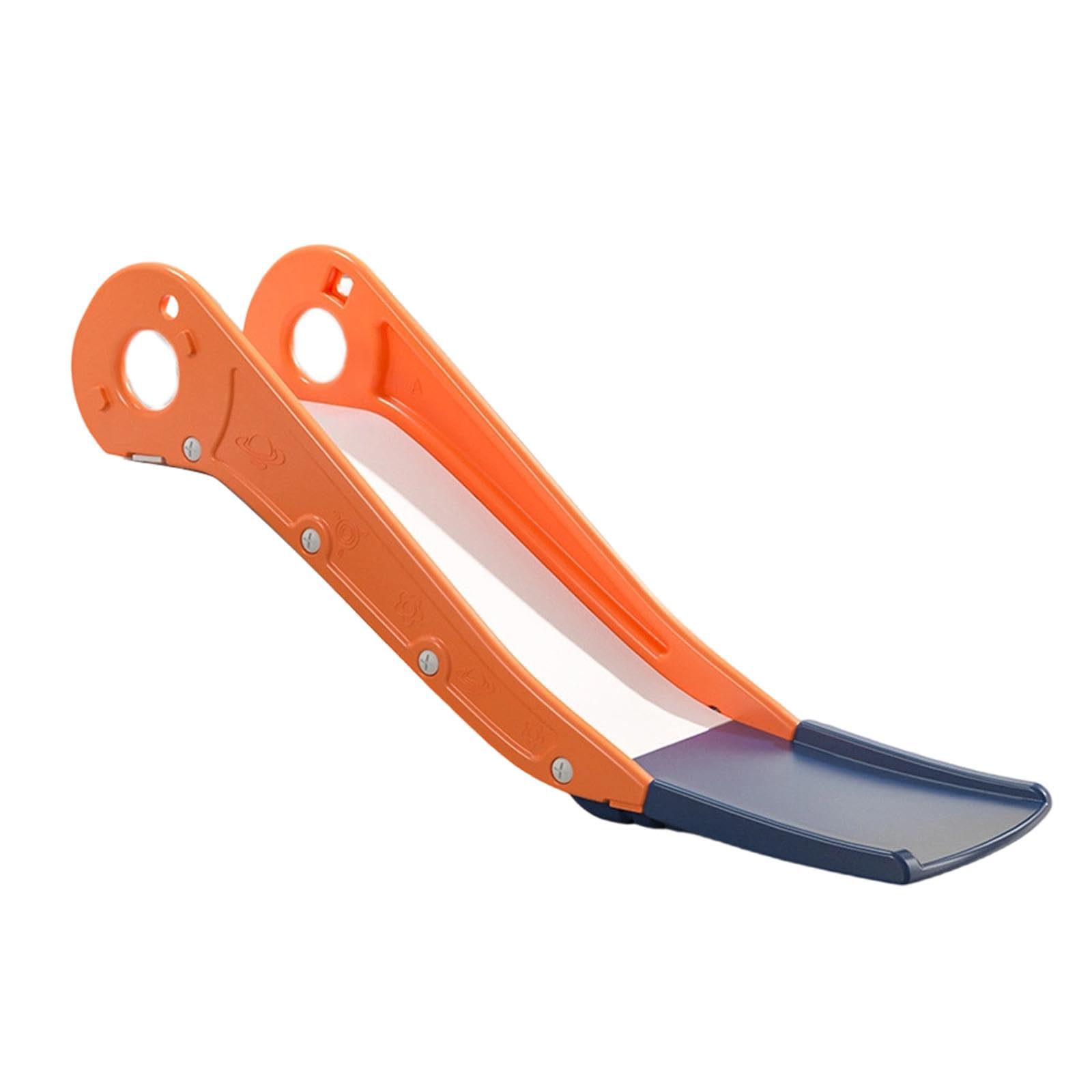 Qianly Kinderrutsche Kinder Spielset Indoor Rutschbahn Kleinkind Kletterspielzeug mit Abgerundeten Ecken Und Stabiler Basis Aus Pp für Spielzimmer Schlafzimm, Orange