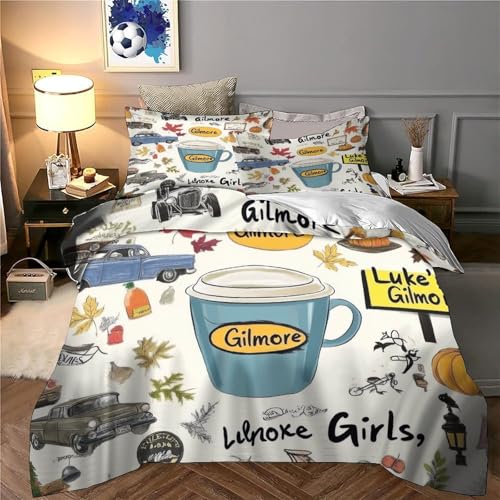 Parure de lit automne pour chambre ado ambiance chaleureuse 3D