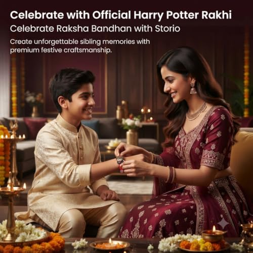 Image of Storio Harry Potter Silicone Band Rakhi | Officially Licensed | Rakhi for Boys and Girls, Bhaiya, Bhai | Raksha Bandhan Gift