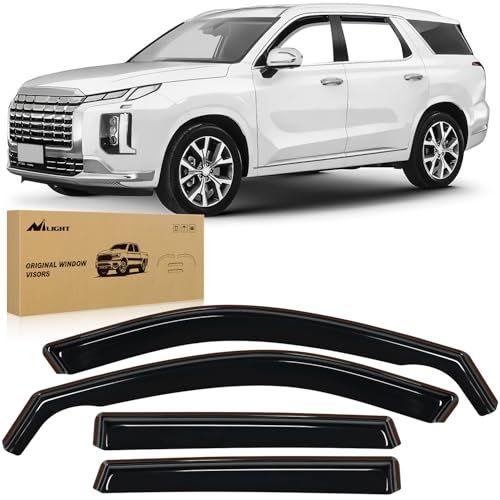 Image of Nilight Vent Window Visors for Hyundai Palisade 2020-2025, in-Channel, 4PCS