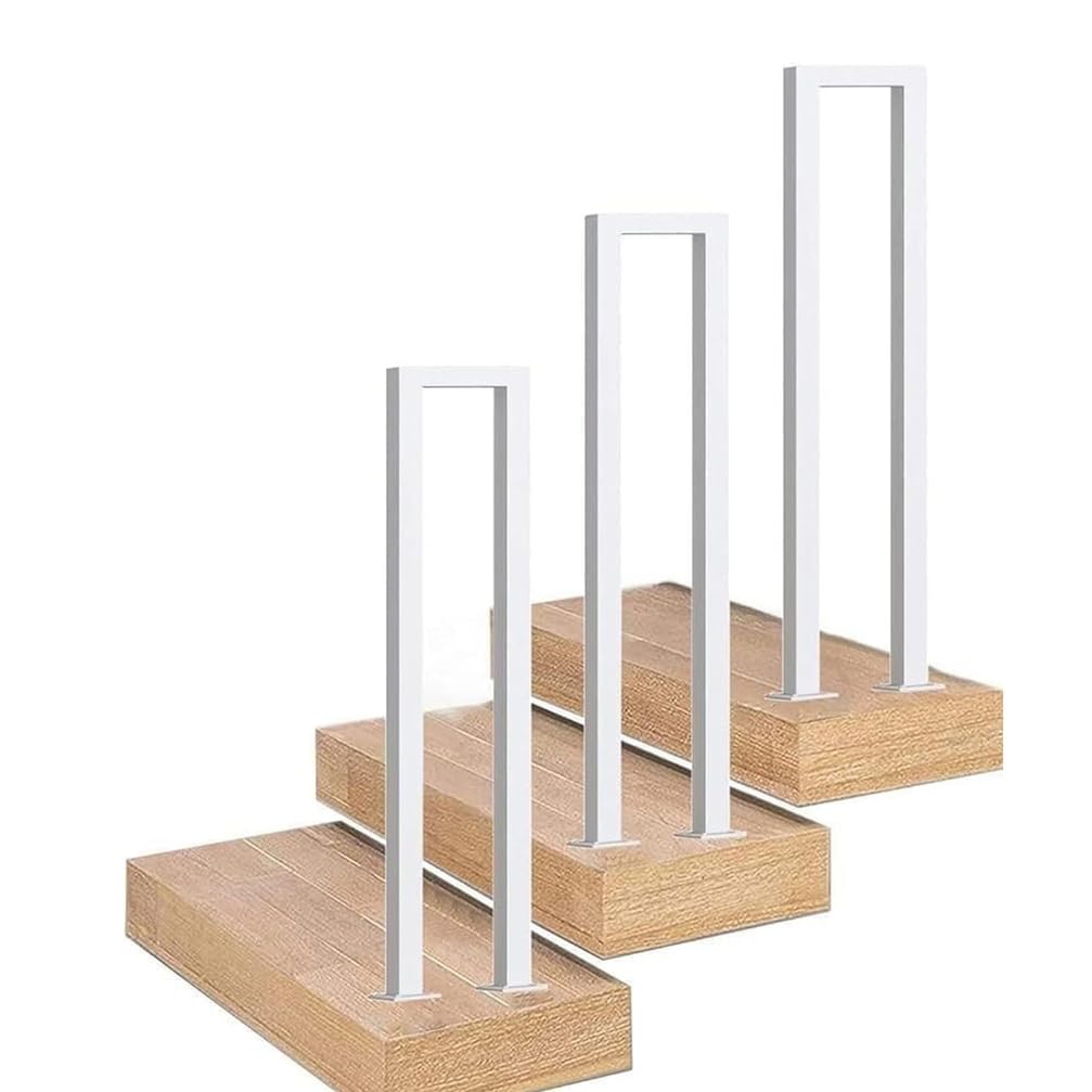 LWJSOCP Stair Railing for Indoor/Outdoor White 85cm (33.15in) Banister for Balconies Hallways Apartments Villas Durable Safety Guardrails for Stairs