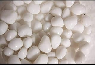 Shiny Marble White Stone/Pebbles (500 gram)