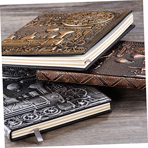 Carnet de notes vintage sculpté vert bronze, une idée cadeau originale