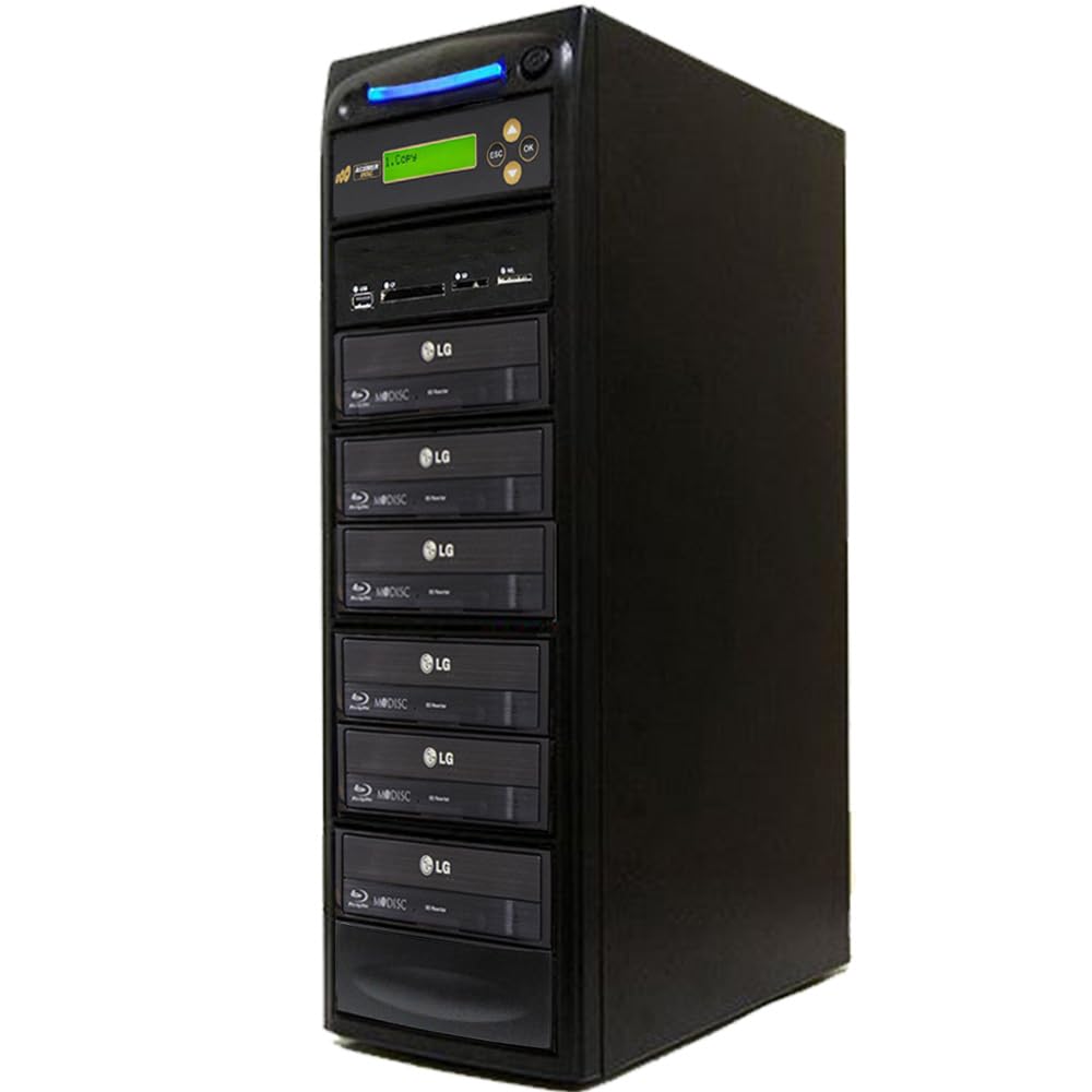 1 to 5 Multimedia Backup Duplicator - Flash/Disc to Blu-Ray AD05-MMBD