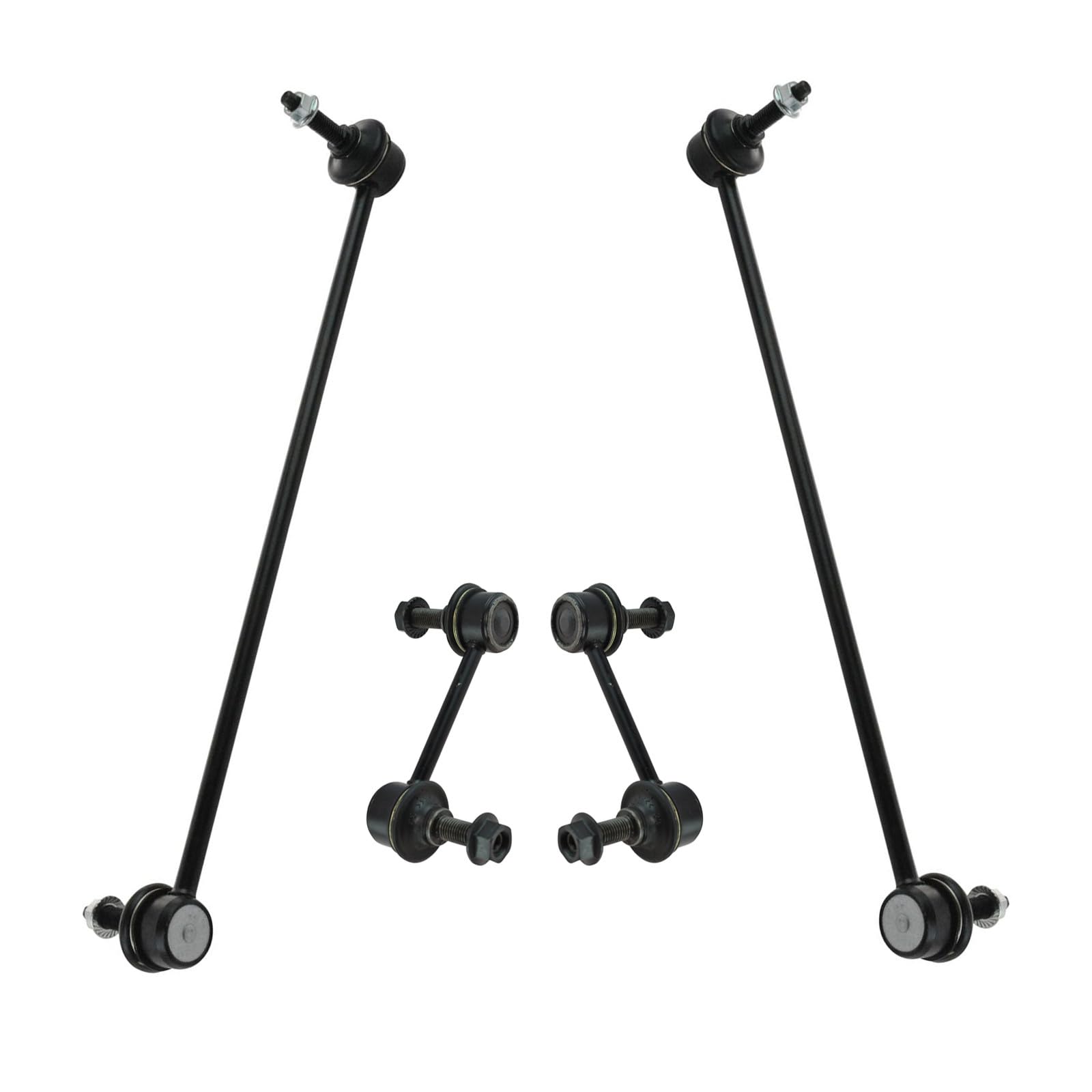 TRQ Front & Rear Sway Bar Stabilizer Link Set Compatible with 2010-2015 Chevrolet Camaro