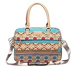 KAYOND® 13-13.3 Inch Fashion Bohemian Style Canvas Fabric Laptop Notebook Tablet Messager Shoulder Bag For Macbook Pro/Air-13.3inch/15.6inch Dell HP Lenovo ASUS Acer ThinkPad Samsung (13-13.3 Inches, Bohemian Style)