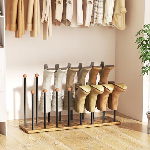 pickpiff Étagère à Chaussures 8-Paires Debout en Métal Noir Pour Rangement Chaussure Boot Rack – Image 4