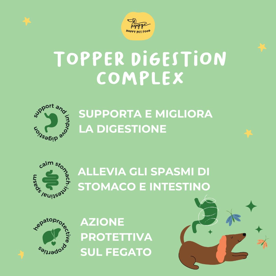 Digestion Complex – Probiotico per Cani | Topper Digestivo con Prebiotici e Fitoestratti Naturali | Integratore Flora Intestinale, Stomaco Sensibile e Digestione | Made in Italy 100ml | Hygge Dog.